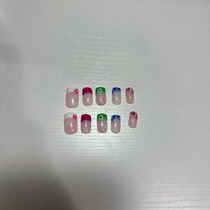 Monsters inc inspired press on nails handmade